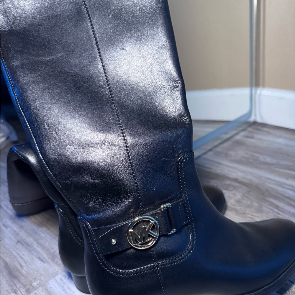 Michael Kors Black Leather Boots